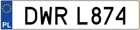 Trailer License Plate